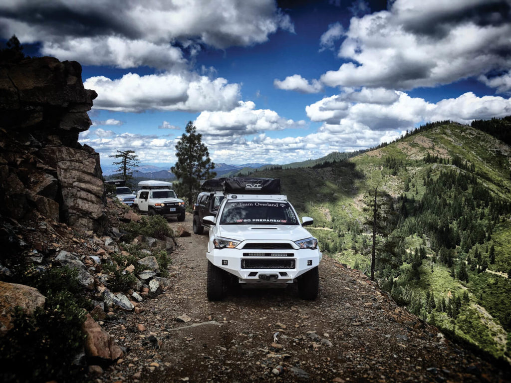 Matthew guides a group of veterans through the Cascade mountain range on a Team Overland trip.