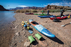 SomehowattheLeesFerryput in,Imanagedtofitallmygearintoonlyafewdrybags,andthosebagsintomykayak.