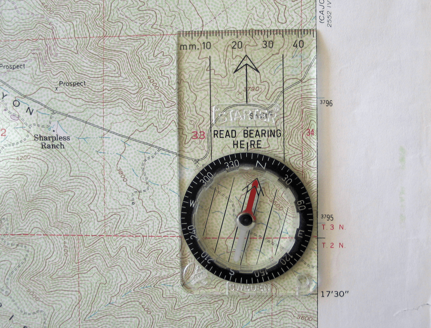 Orienting discount a map