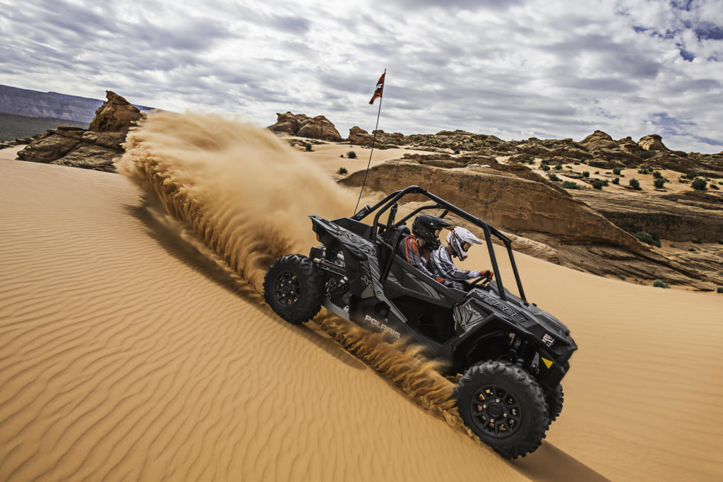 2017 Polaris RZR XP Turbo EPS in the sand