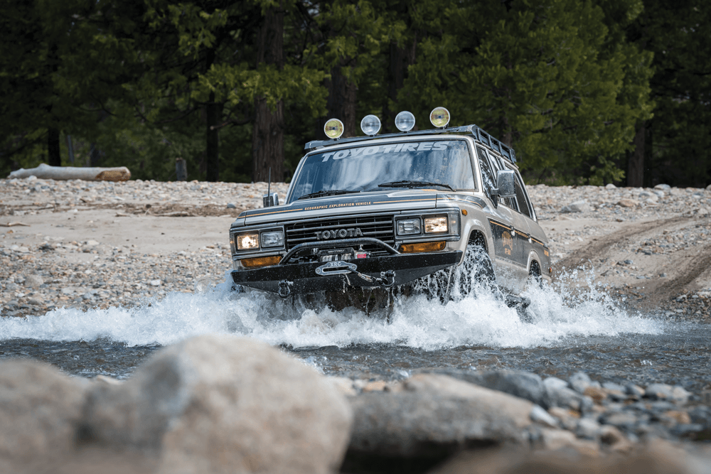 driving through water