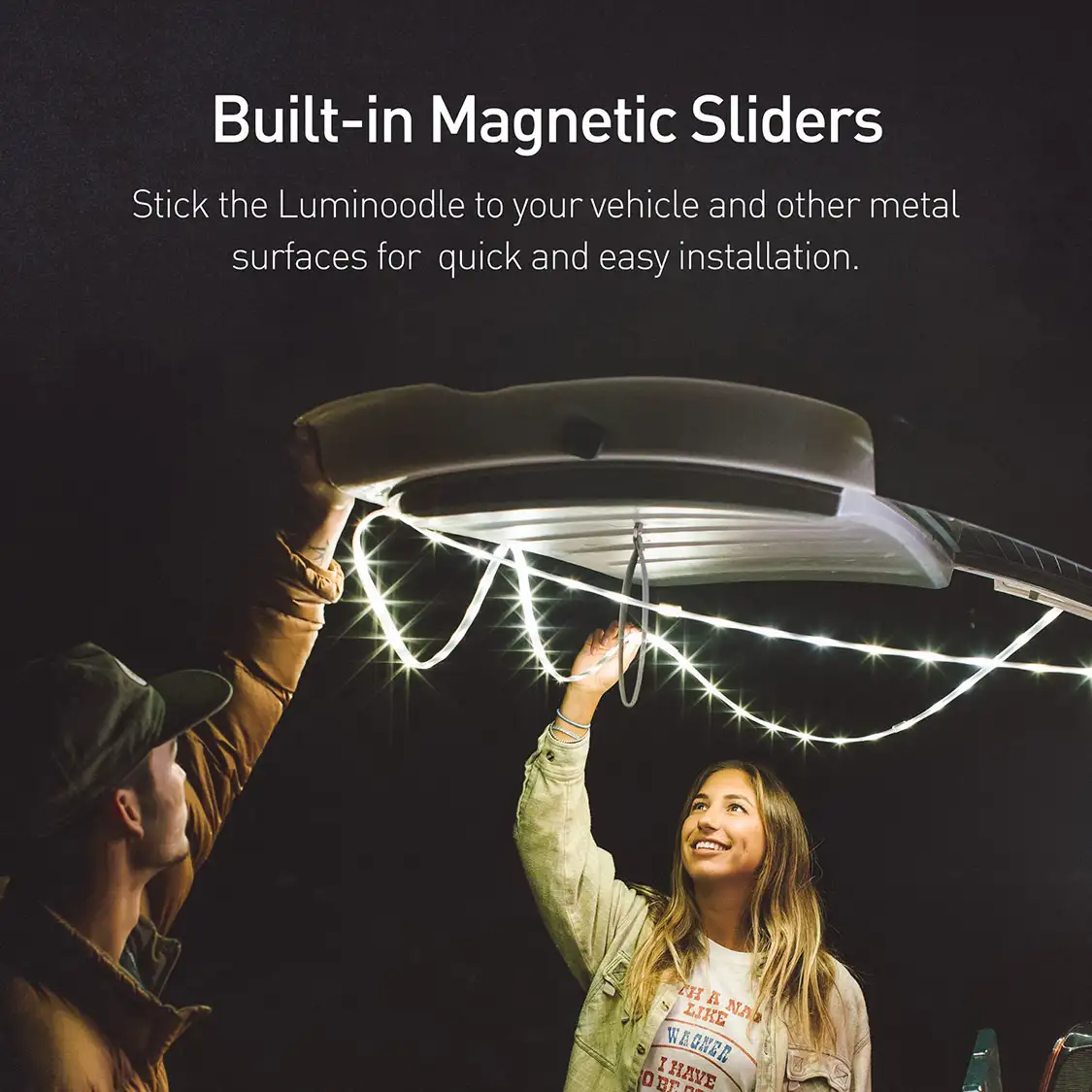 Luminoodle Built-in Magnetic Sliders