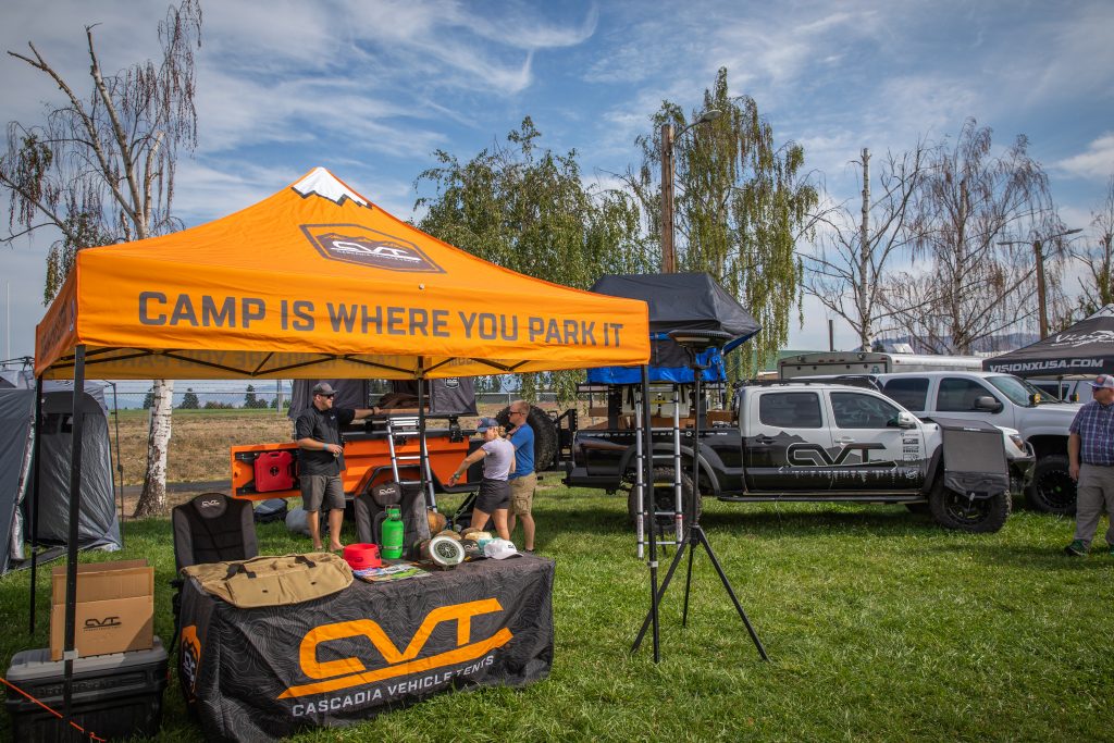 Toyo Tires Trailpass: Cascadia Vehicle Tents booth