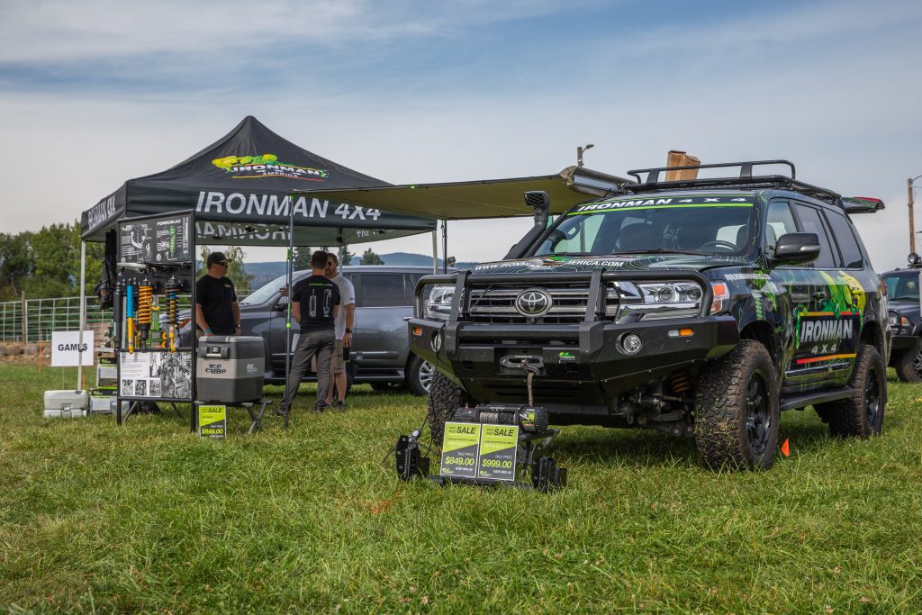 Toyo Tires Trailpass: Ironman 4x4 booth with gear displayed
