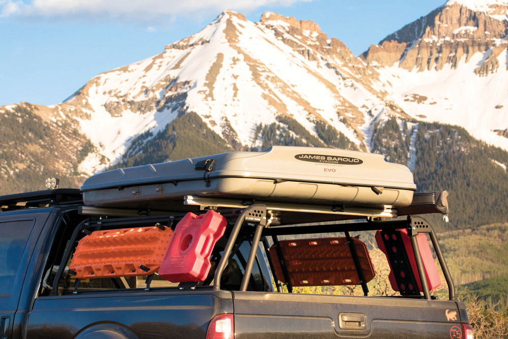 The ACS bed racks run the length of the bed without using space in the truck bed