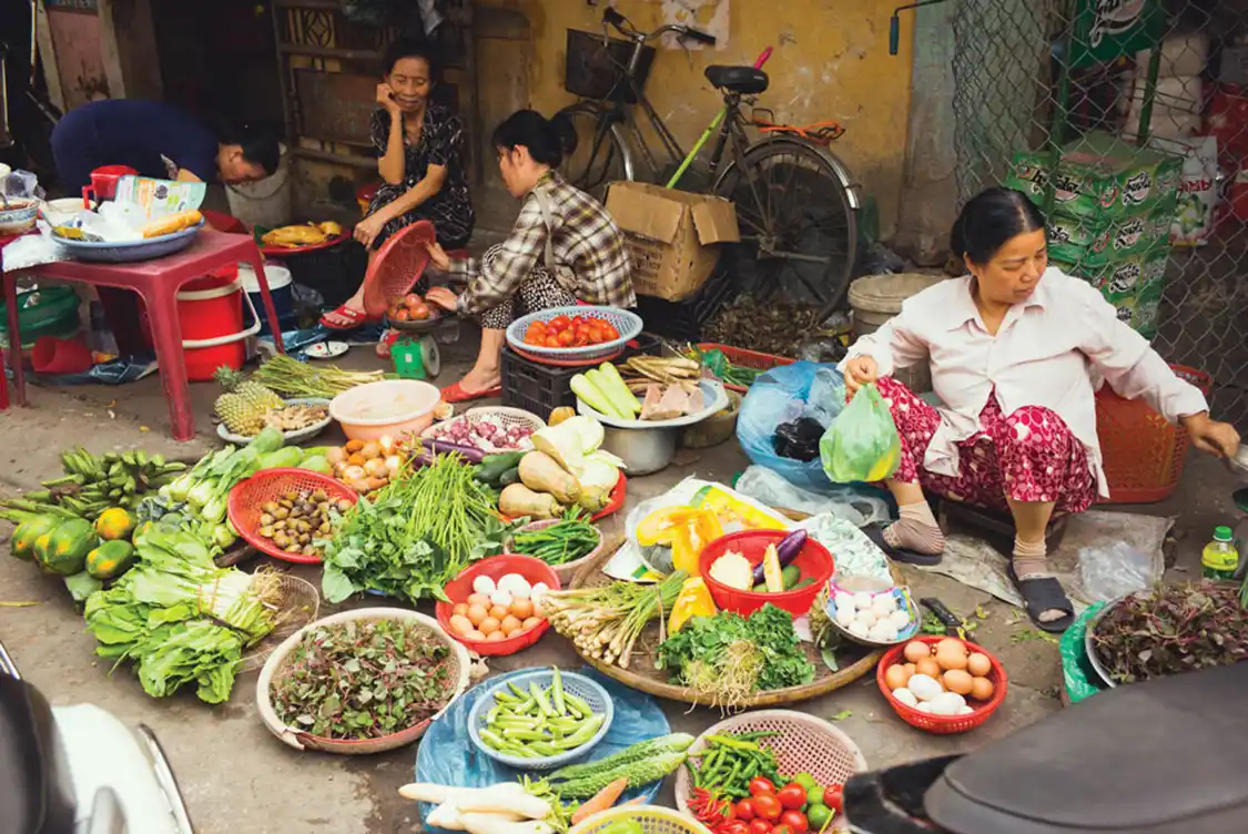 The market in Hoi