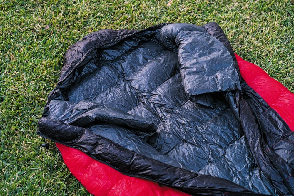 Outdoor Vitals Hybrid LoftTek Hybrid winter sleeping bag open