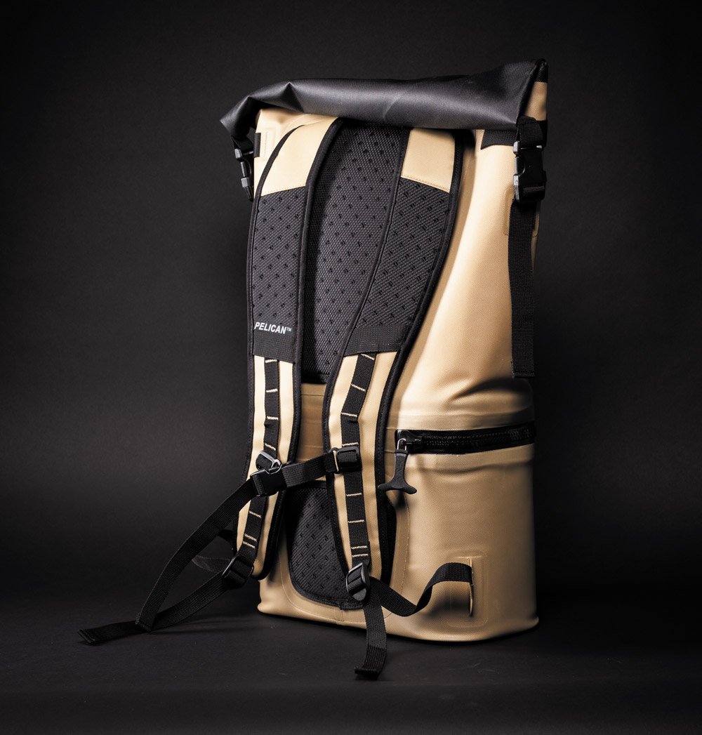 Pelican Dayventure Backpack Cooler gold back