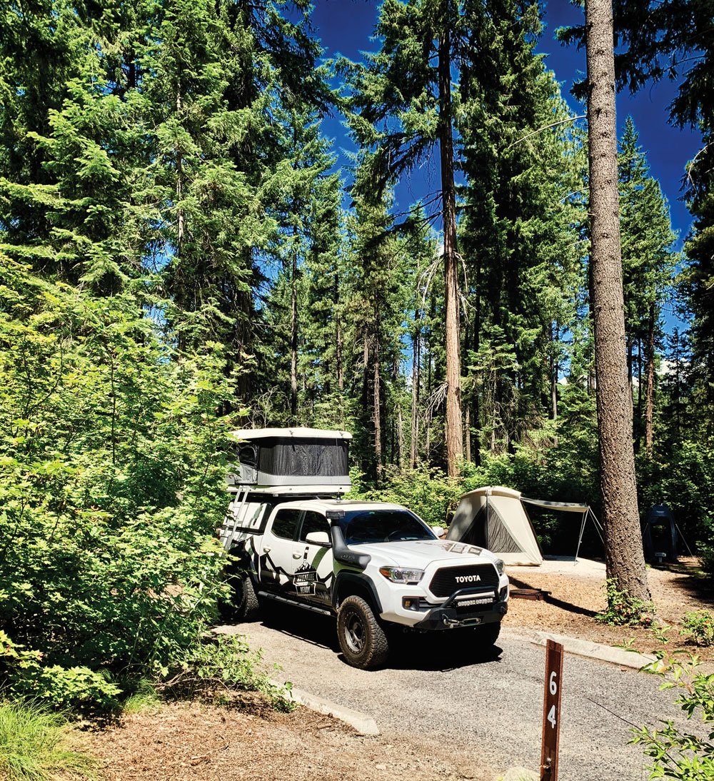 Toyota Tacoma Northwest Overland Rally campsite