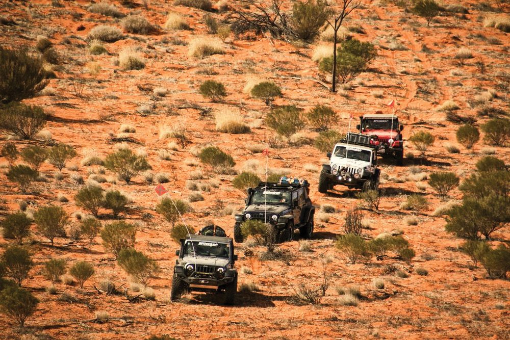 Jeep Convoy across Australian Desert