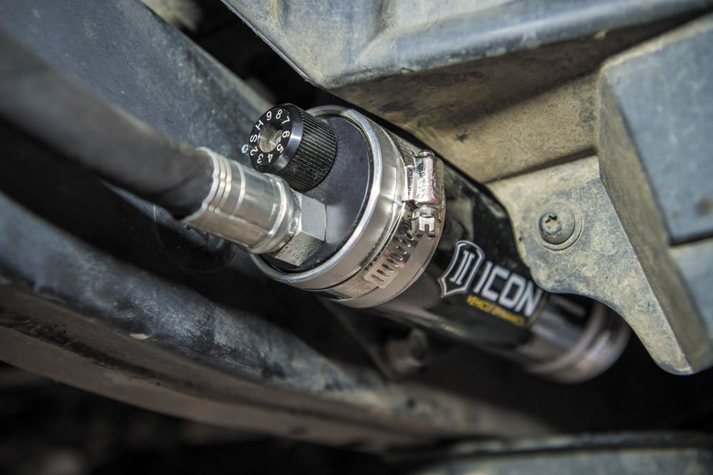 ICON Vehicle Dynamics 2.5-inch remote-reservoir shocks