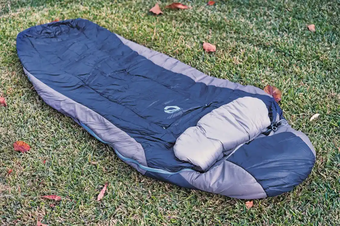NEMO Forte blue and purple sleeping bag