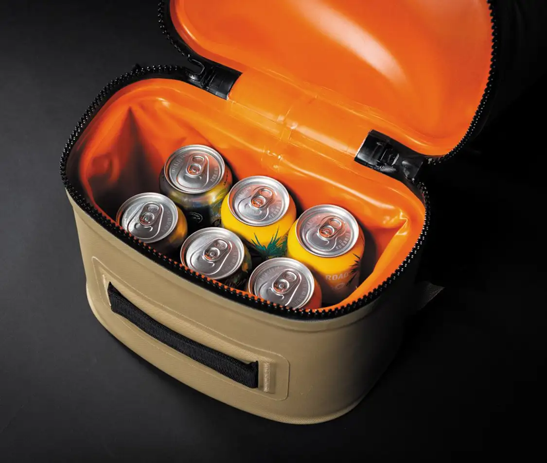 Pelican Dayventure Backpack Cooler inside fits six cans