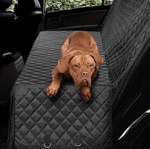 black quilted backseat cover for dogs // tread magazine