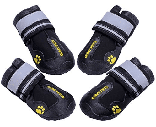 reflective, non-slip outdoor dog booties in camping essentials for dogs // tread magazine