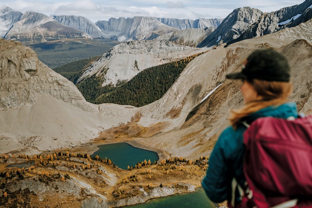 Hiking mountain view