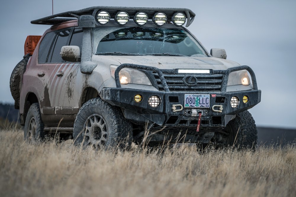 Lexus GX460 in tall grass