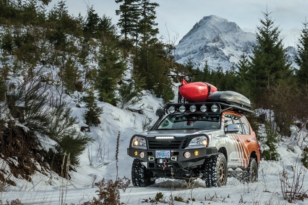 Lexus GX460 in the snow