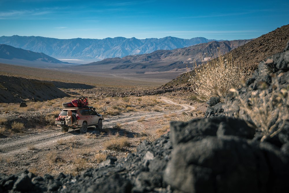 Lexus GX460 driving in the desert