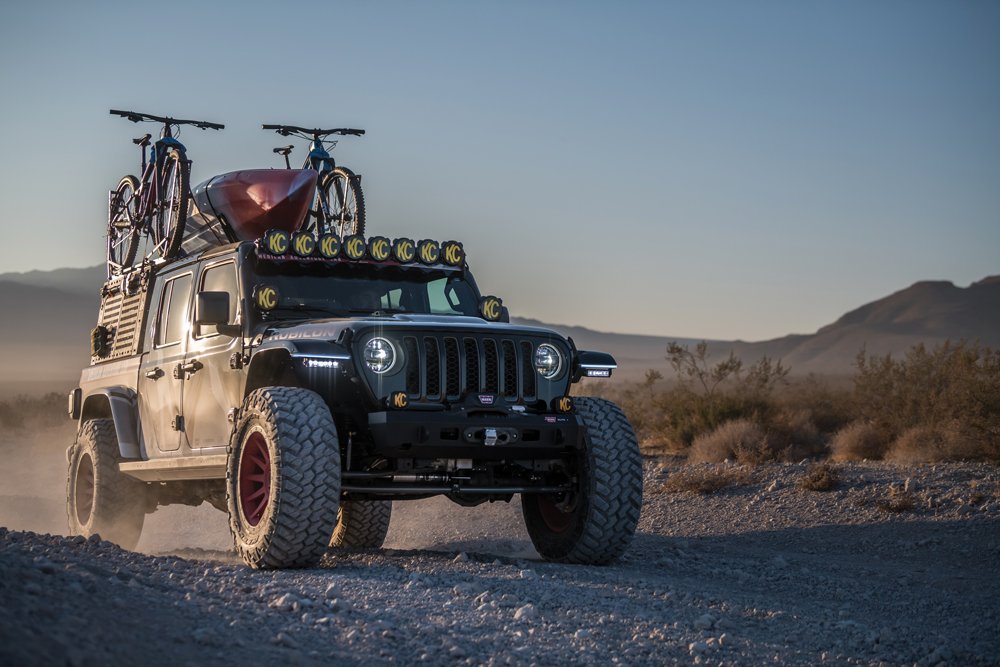 Jeep Gladiator driving