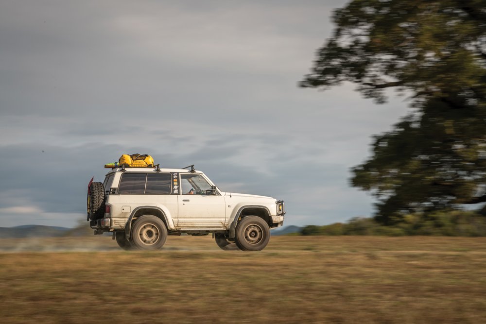 Nissan Patrol driving