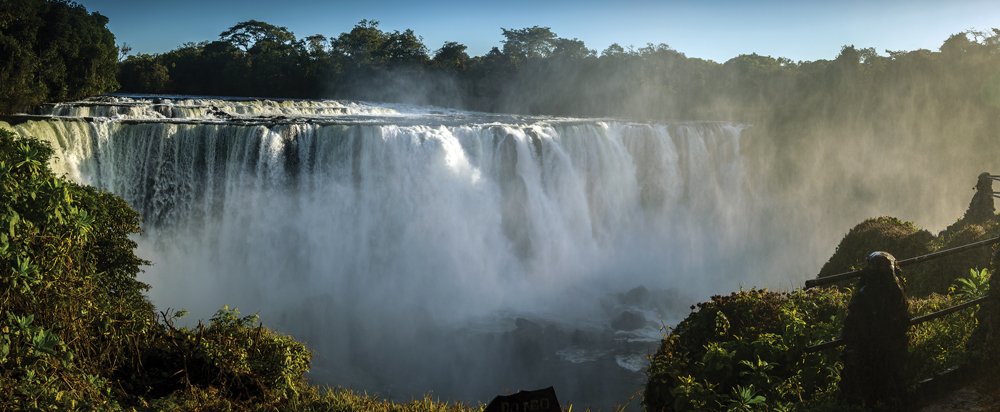 Lumangwe Waterfall in Zambia