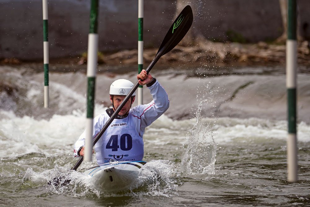 Olympic slalom kayaking