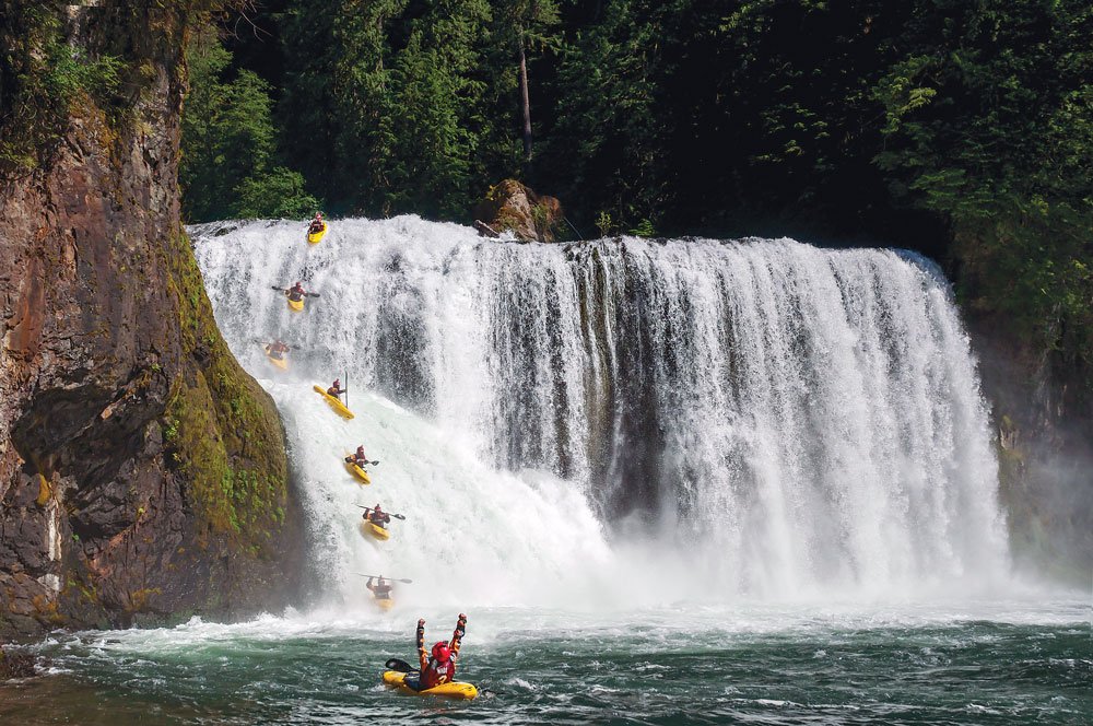 Whitewater kayaking team