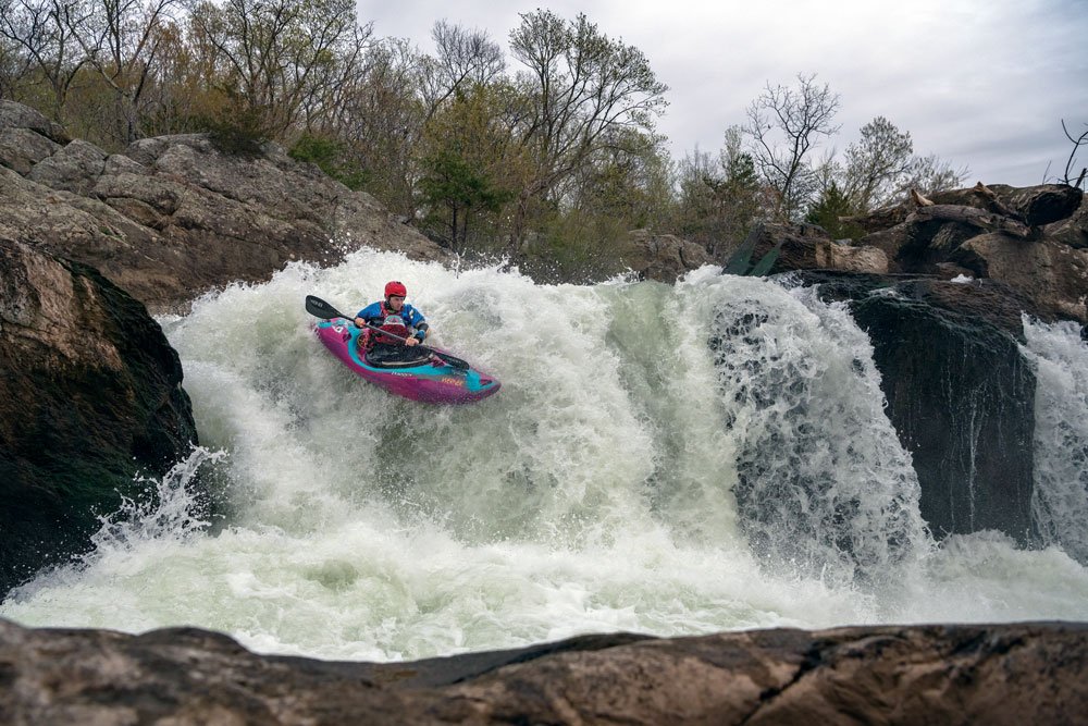 Whitewater kayaking on the Potomac River