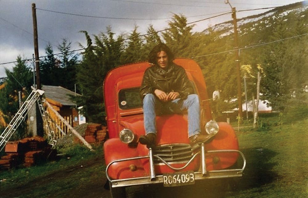 Young Reginato with his Citroen Furgoneta 3CV