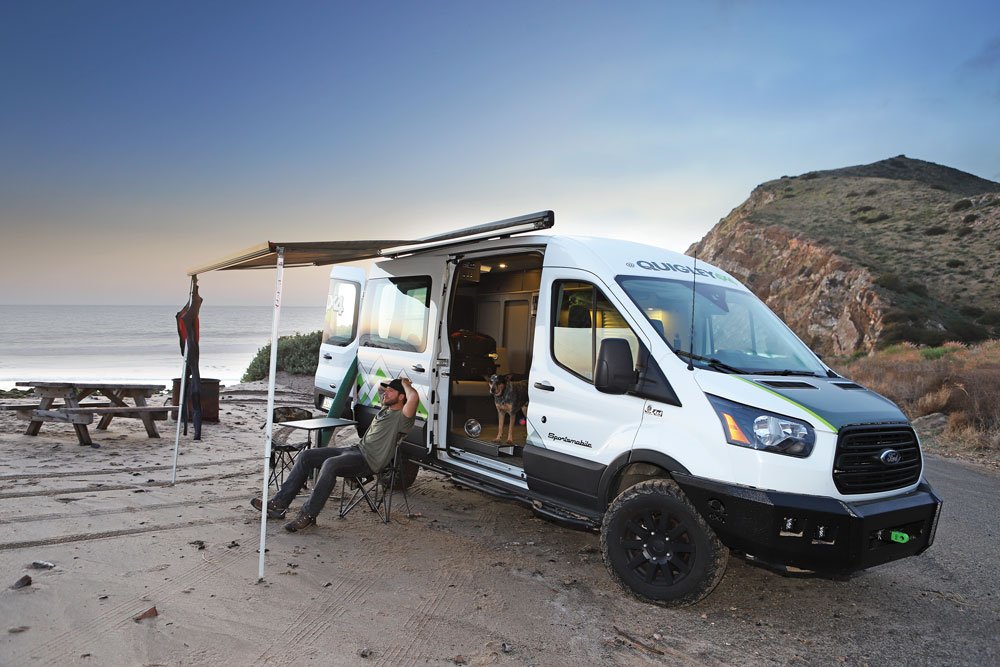 Adam Glick and his Quigley 4x4 van