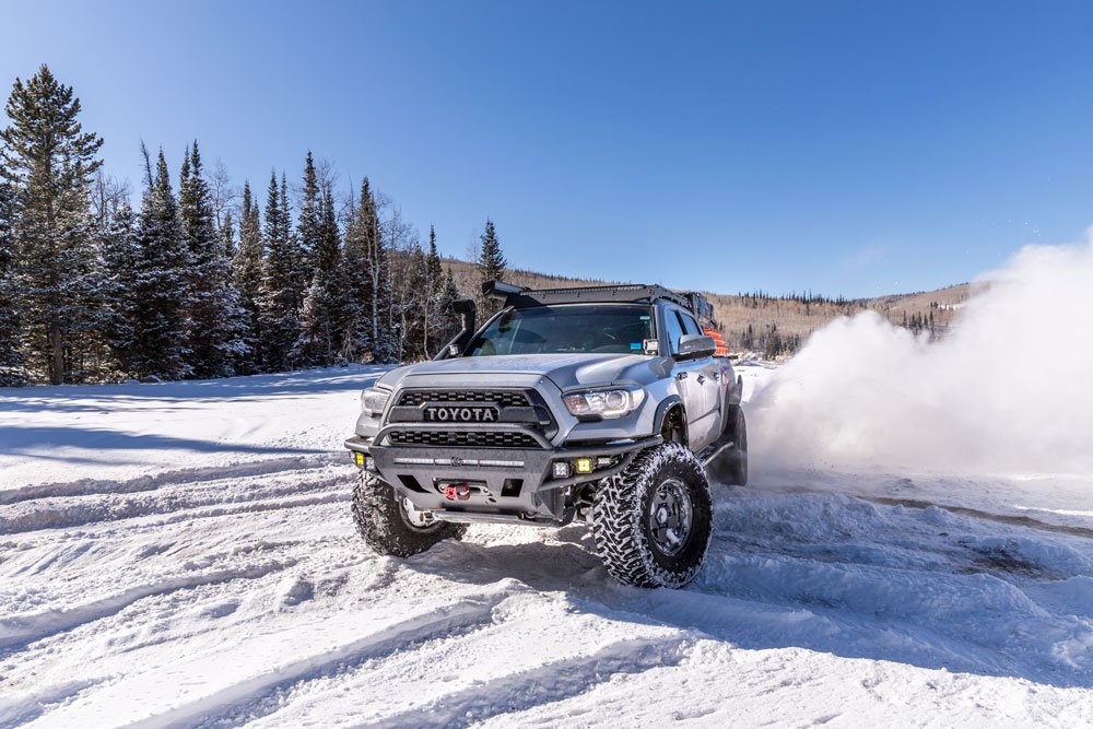 Tacoma TRD Pro in the snow