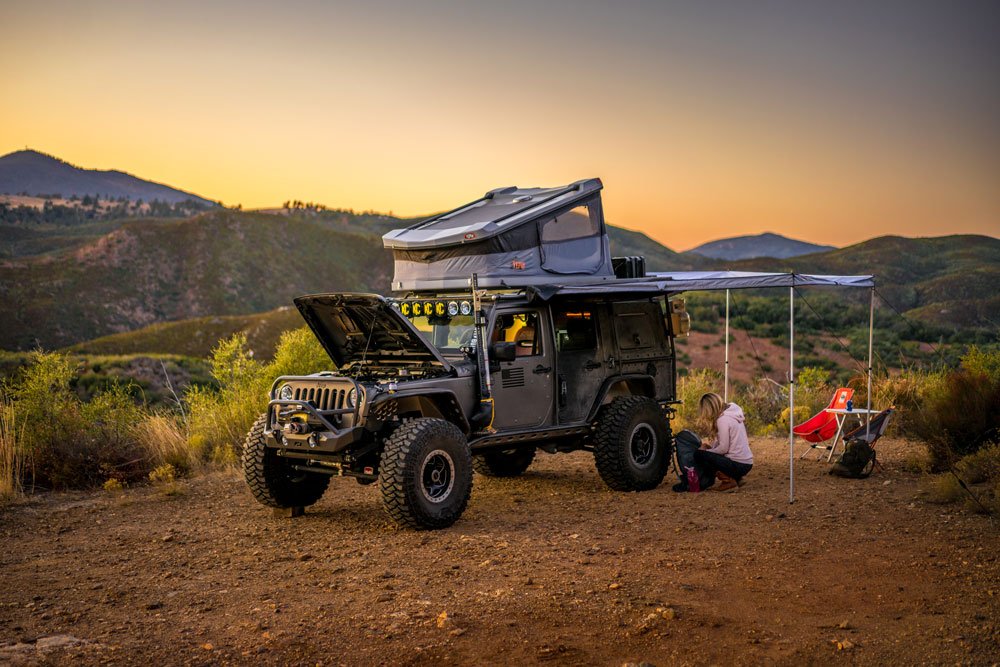 Tepui Tents White Lightening and Roam Adventure Company awning