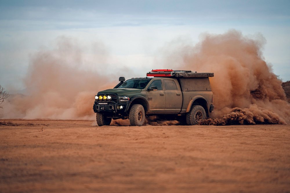2018 Ram AEV Prospector XL in the dirt