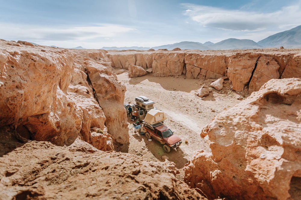 Camping in the Bolivian High Plains