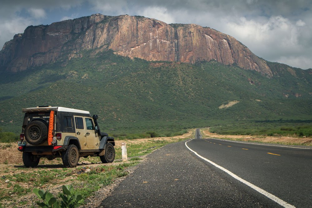 Northern Kenya rocky mountains