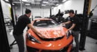 XPEL protection installed on C8 hood