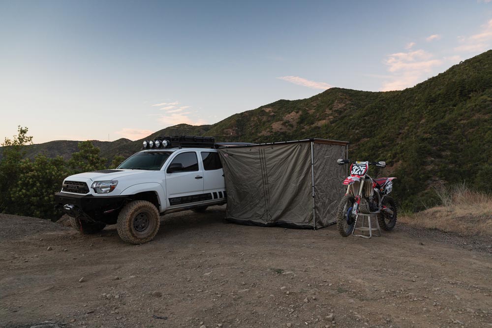 ARB awning and awning room attached to TRD Off-Road