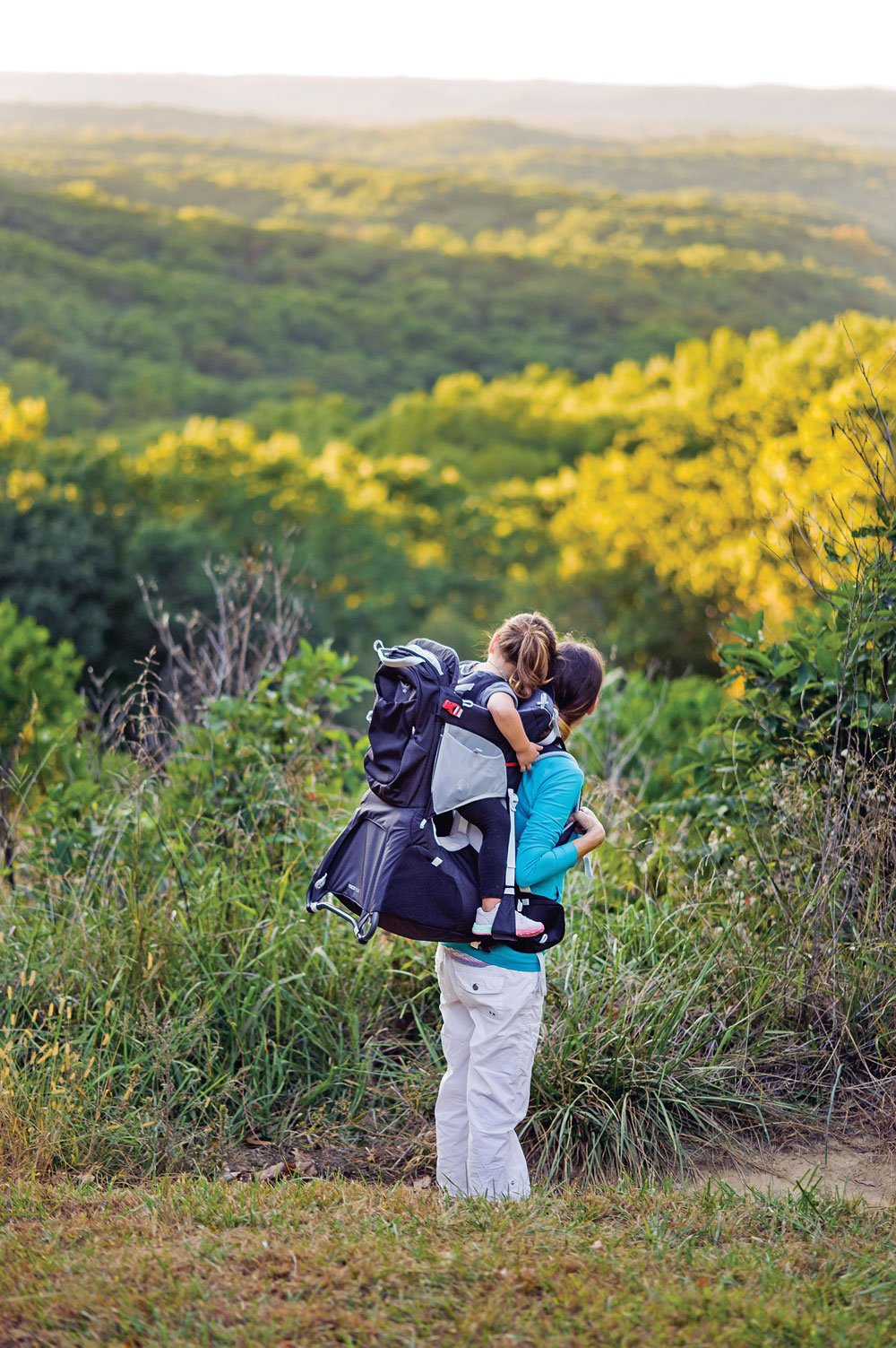 Backpack carrier for a long walk or hike