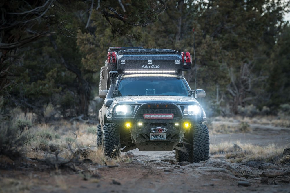 2010 Tacoma TRD Off-Road and Khaya Camper driving