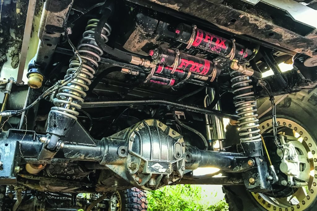 Jeep's underside suspension