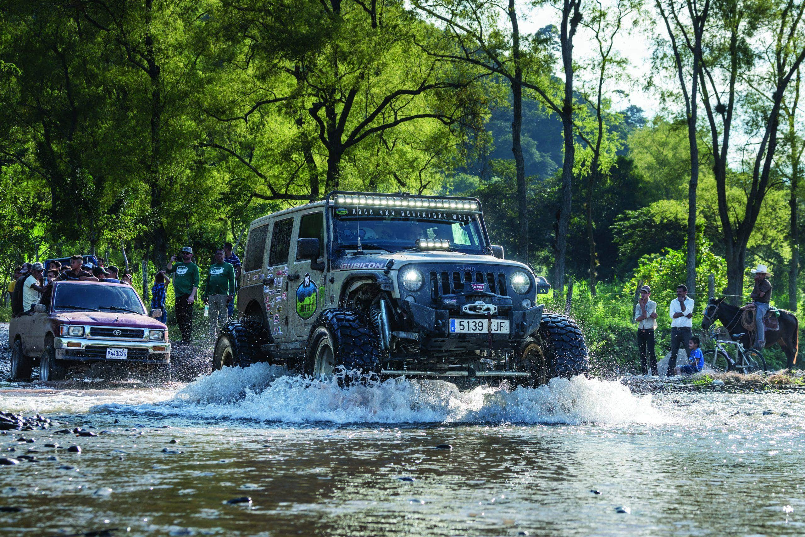 This Jeep Rubicon makes a splash
