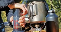 Aeropress Go on Brewing Mode for coffee on the go