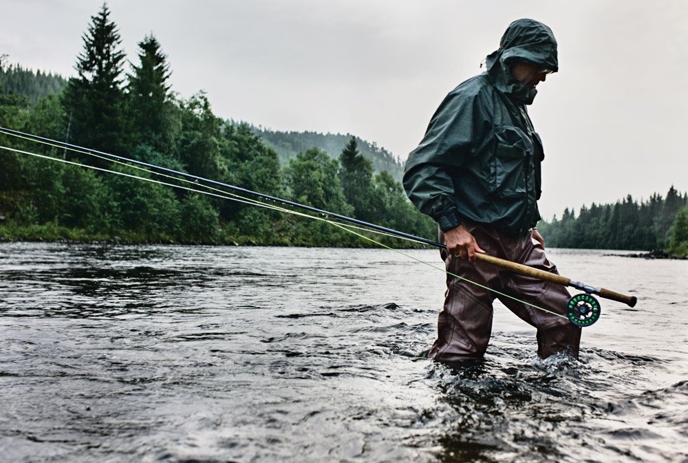 Using an 8-weight rod while fly-fishing