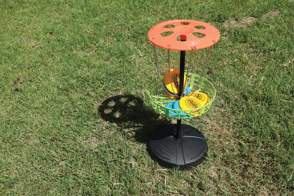 Freestyle Disk Golf game set up and ready to play