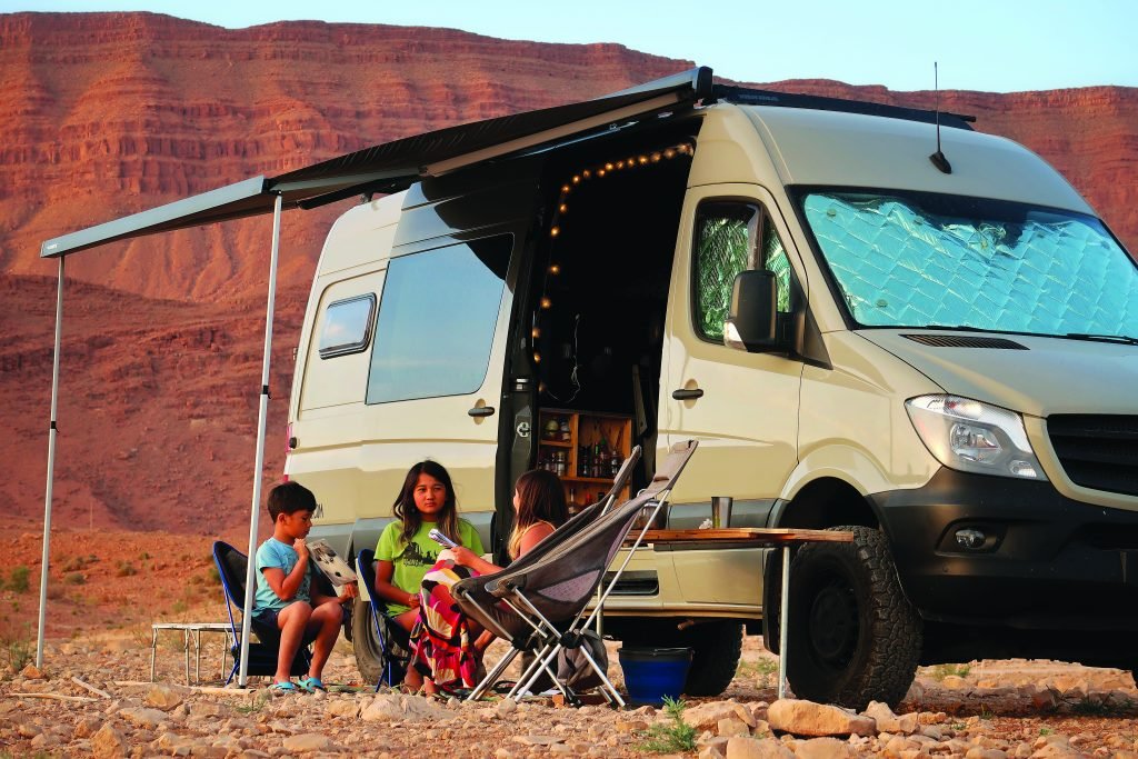Wild camping and road school learning in Morocco
