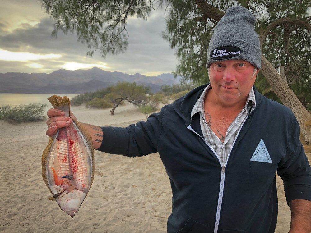 Bill Carmichael's first attempt at filleting a flounder