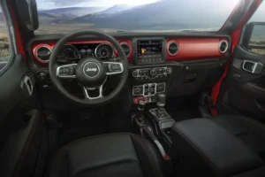 The Gladiator’s interior is reminiscent of a well-designed aircraft