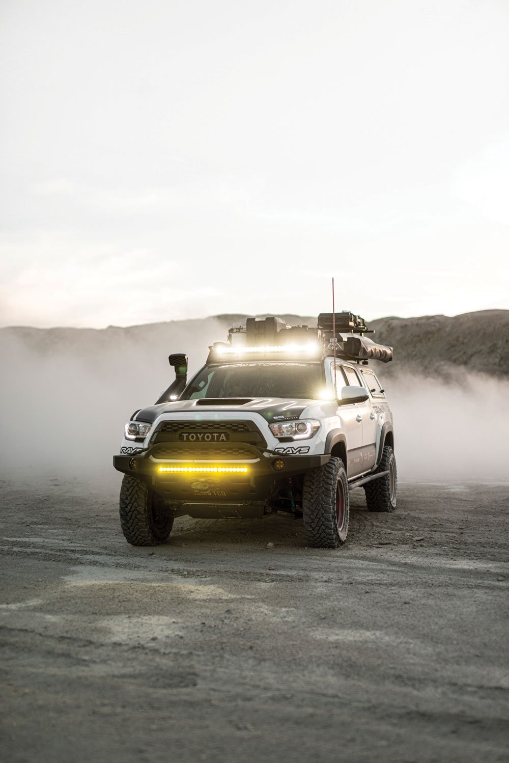 Baja Designs' light coverage in the dark and through the dust