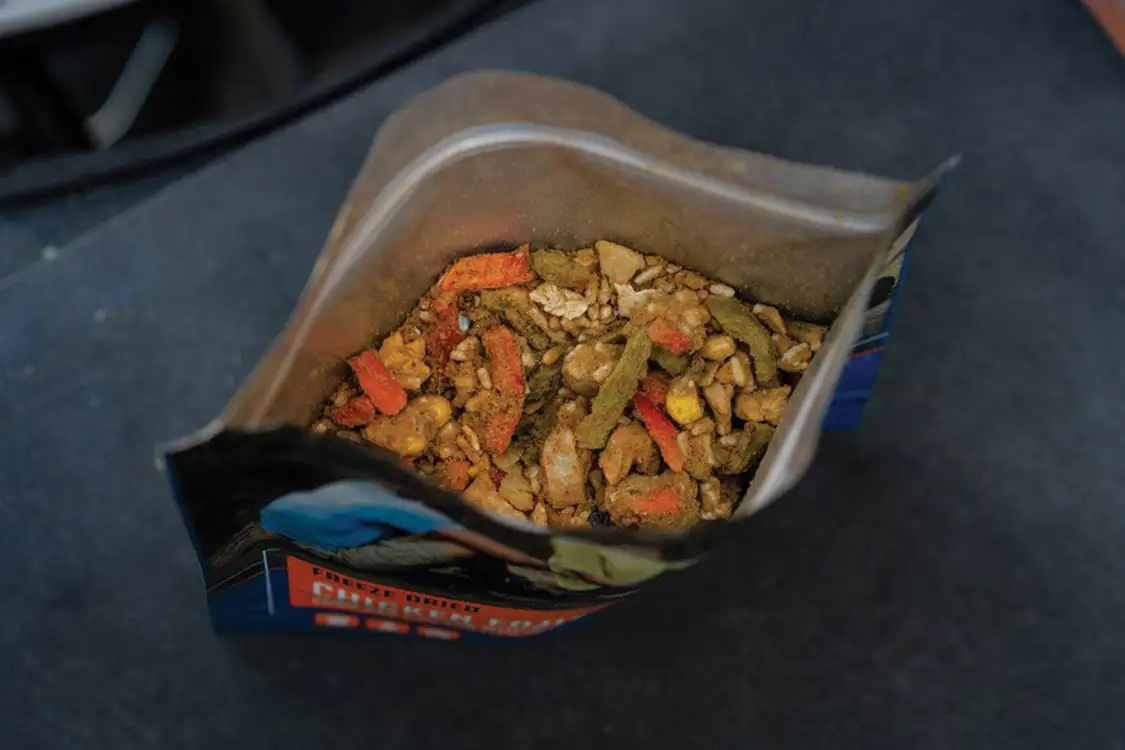 Chicken Fajita Bowl before adding water